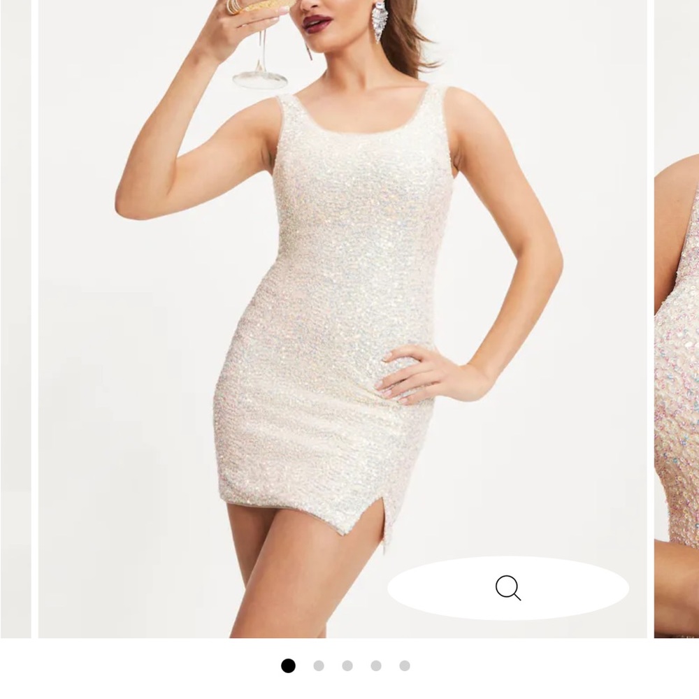 VICI White mini sparkly dress